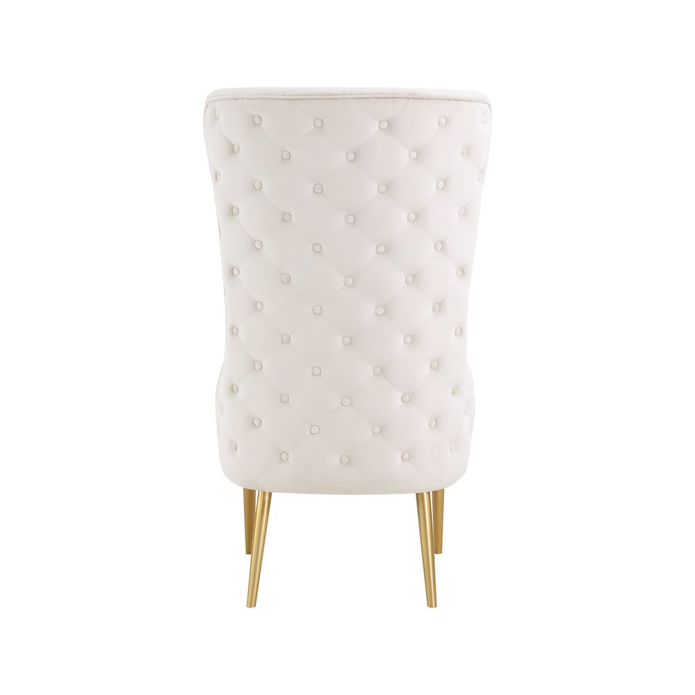 Alexander Cream Velvet Accent Chair