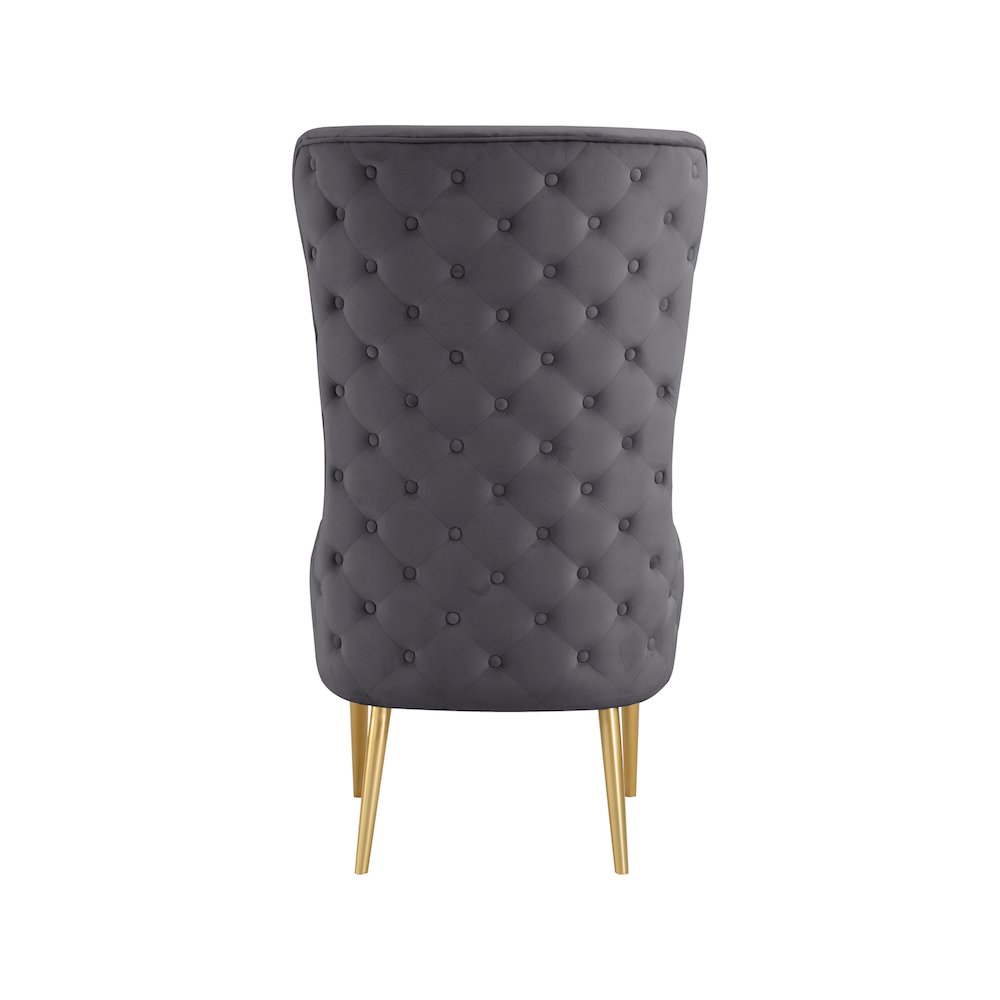Alexander Grey Velvet Accent Chair