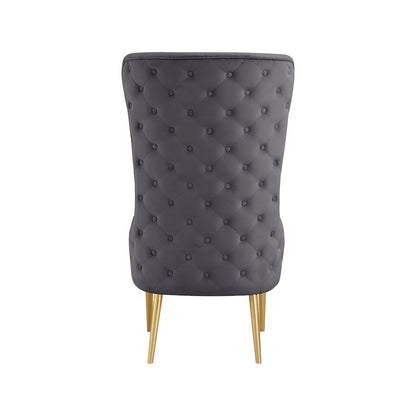 Alexander Grey Velvet Accent Chair