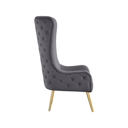 Alexander Grey Velvet Accent Chair