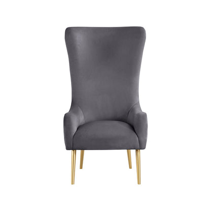 Alexander Grey Velvet Accent Chair