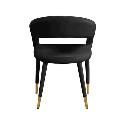 Destiny Black Velvet Dining Chair