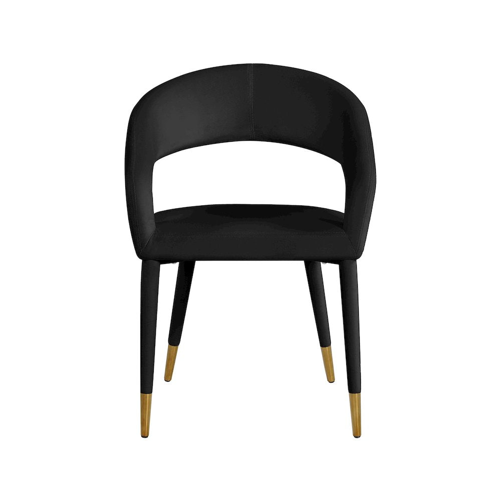 Destiny Black Velvet Dining Chair