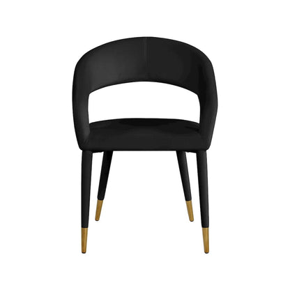 Destiny Black Velvet Dining Chair