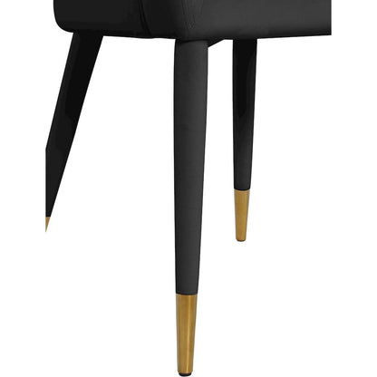 Destiny Black Velvet Dining Chair