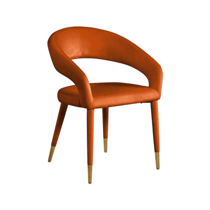 Destiny Cognac Velvet Dining Chair