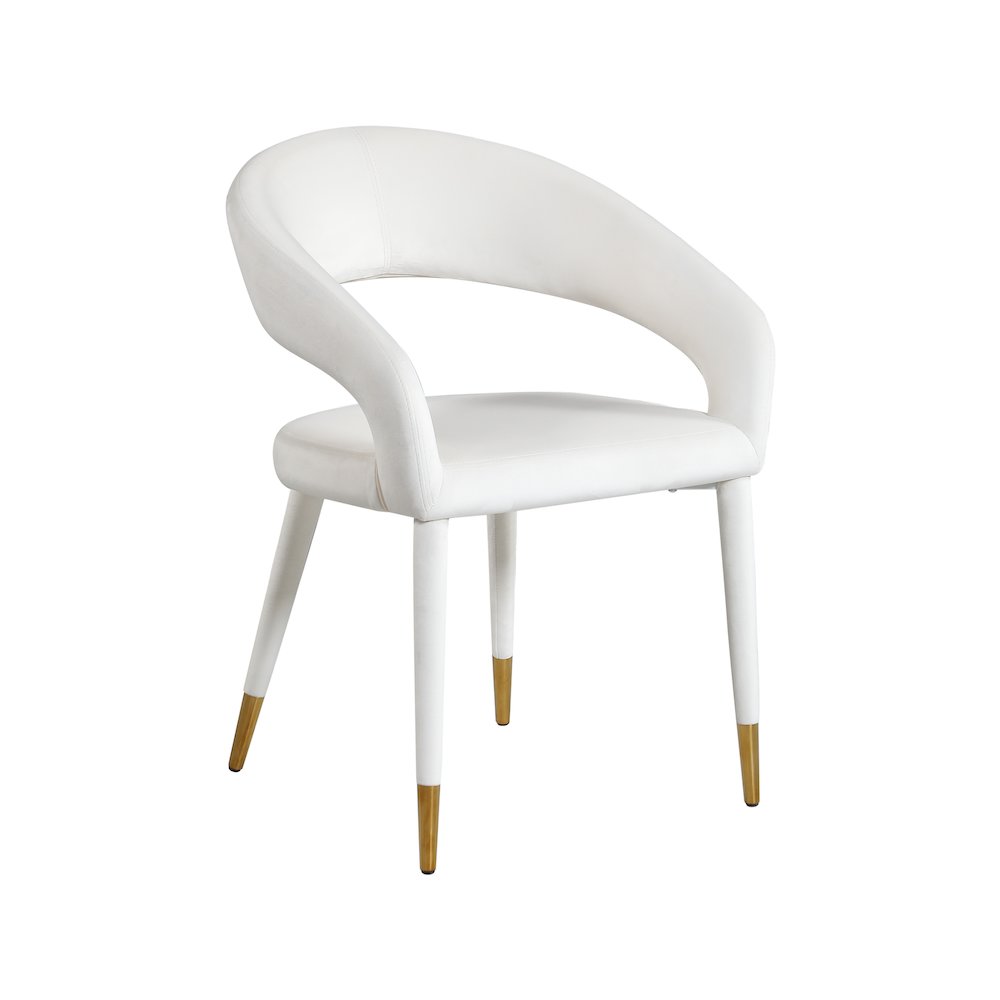 Destiny Cream Velvet Dining Chair