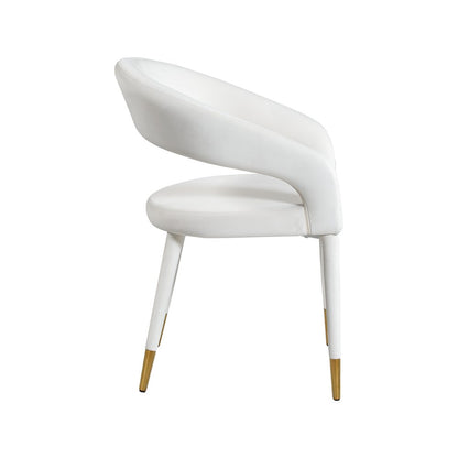 Destiny Cream Velvet Dining Chair