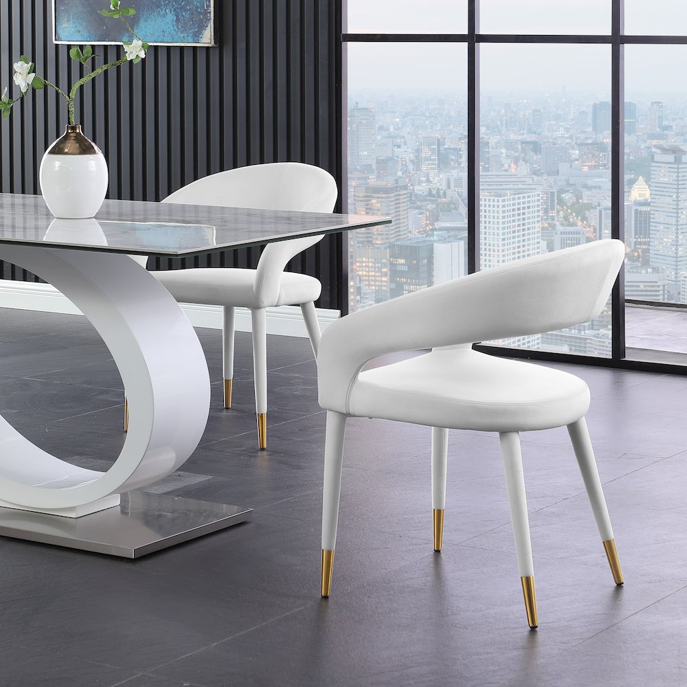 Destiny Cream Velvet Dining Chair