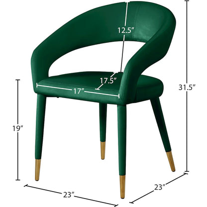 Destiny Green Velvet Dining Chair
