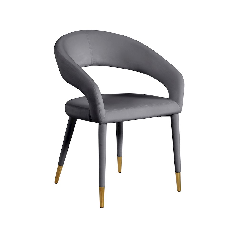 Destiny Grey Velvet Dining Chair