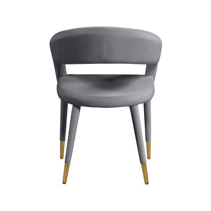 Destiny Grey Velvet Dining Chair