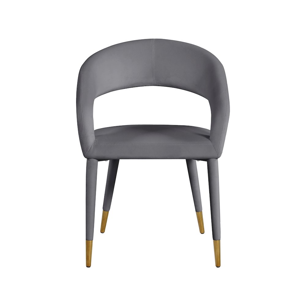 Destiny Grey Velvet Dining Chair