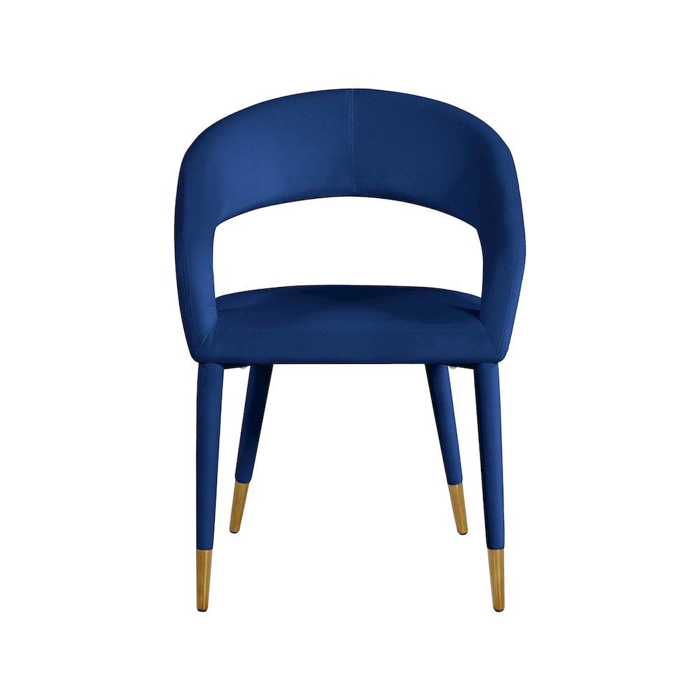 Destiny Navy Velvet Dining Chair