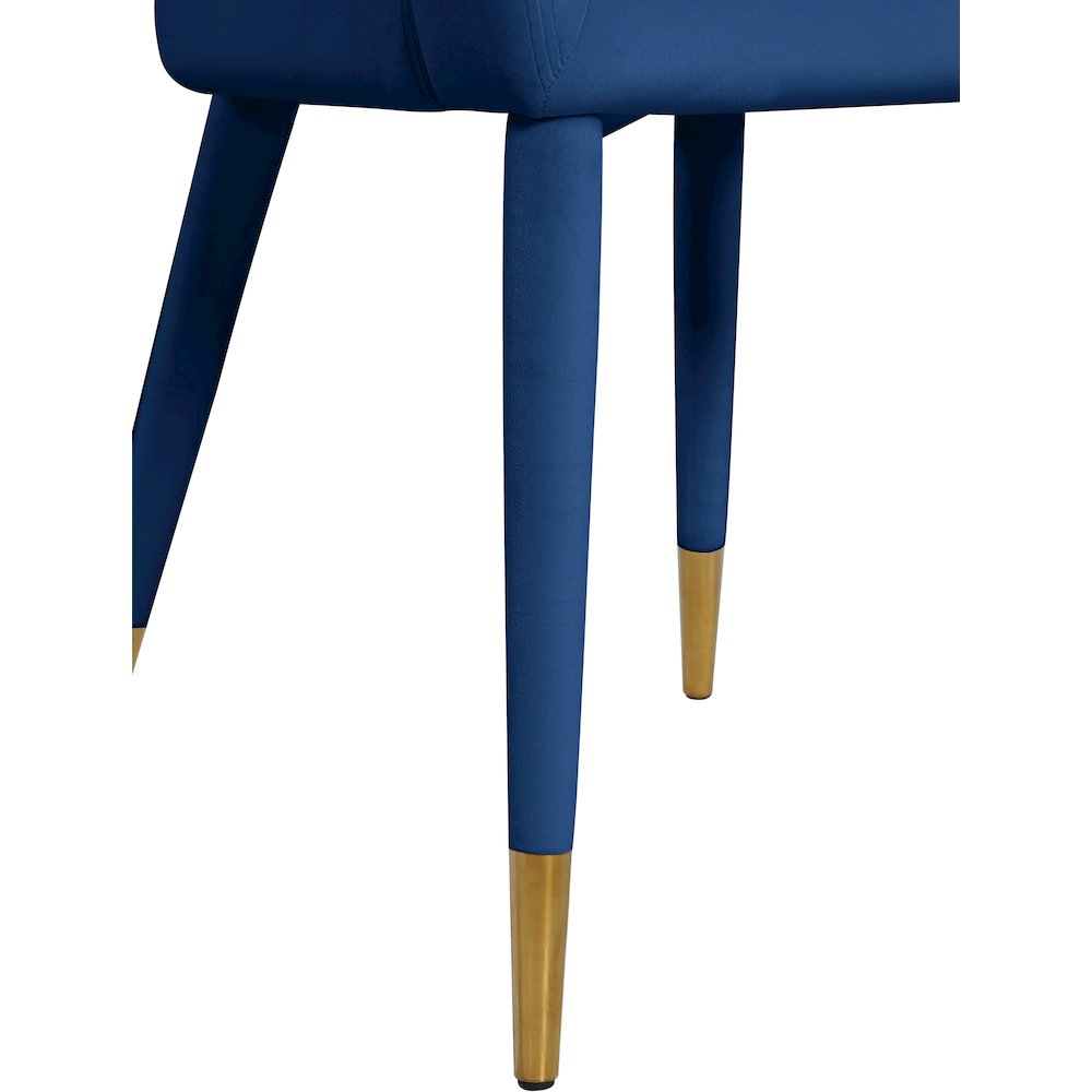 Destiny Navy Velvet Dining Chair