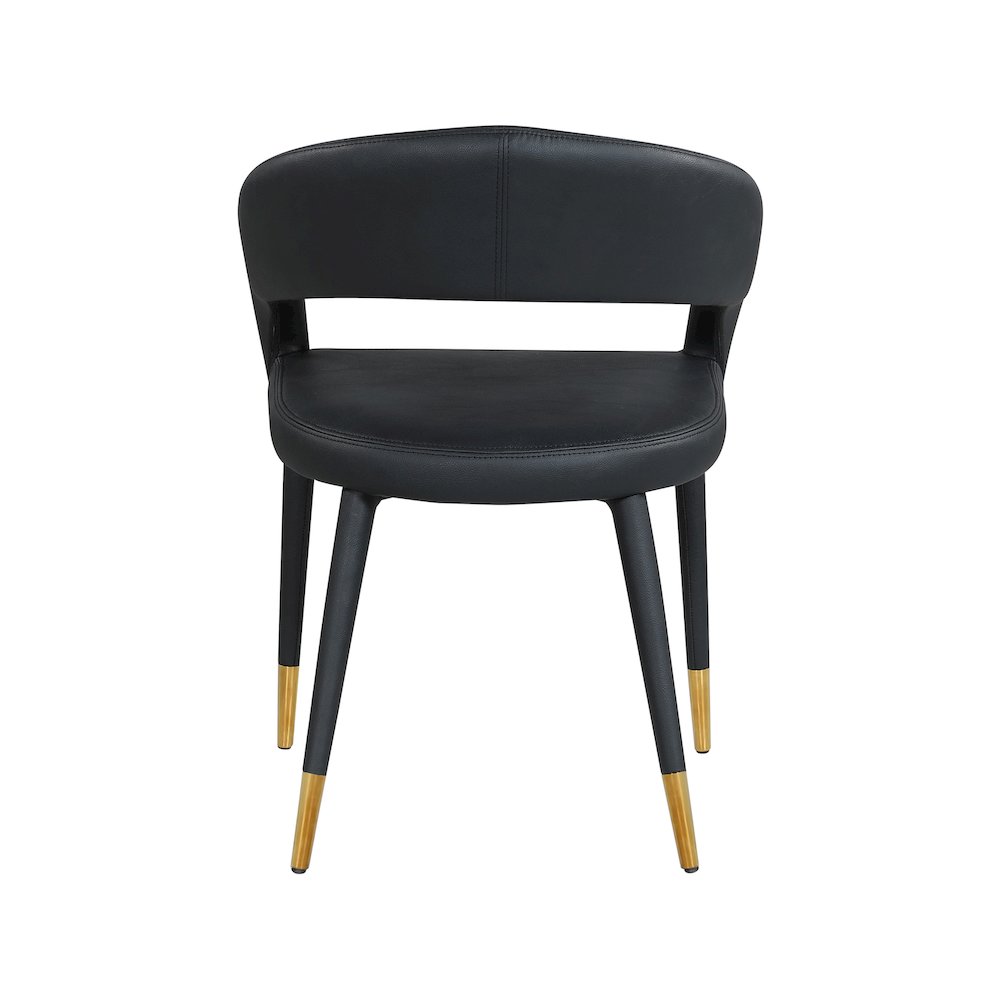 Destiny Black Vegan Leather Dining Chair