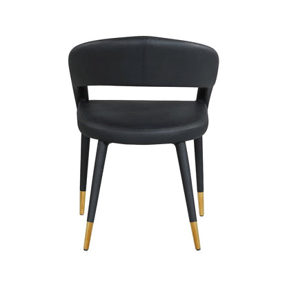 Destiny Black Vegan Leather Dining Chair