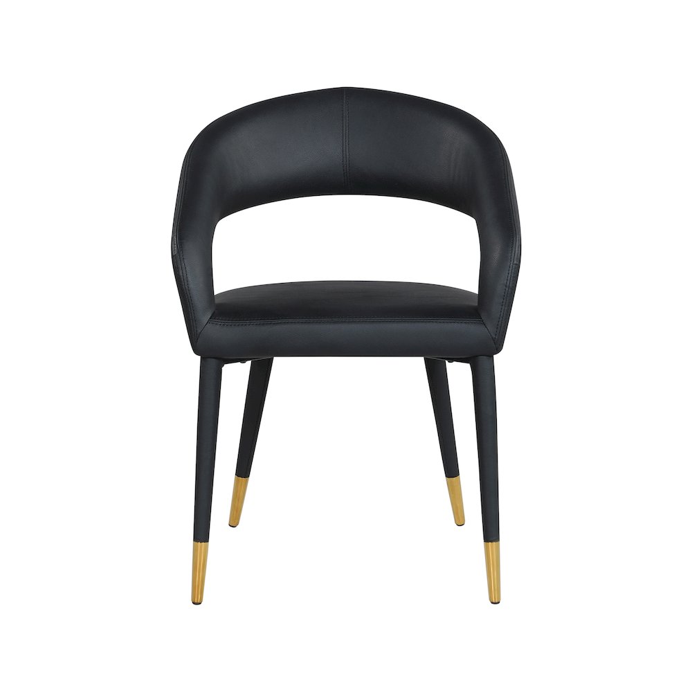 Destiny Black Vegan Leather Dining Chair