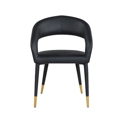 Destiny Black Vegan Leather Dining Chair