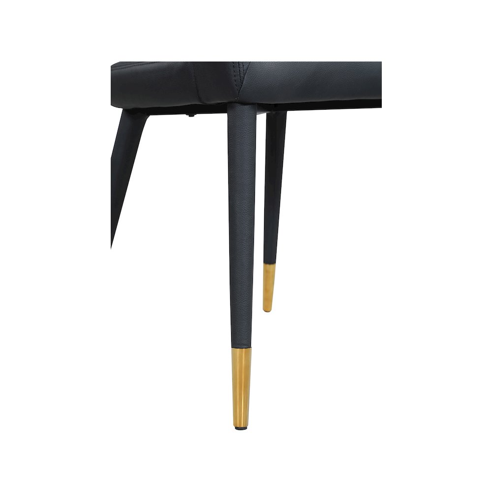 Destiny Black Vegan Leather Dining Chair
