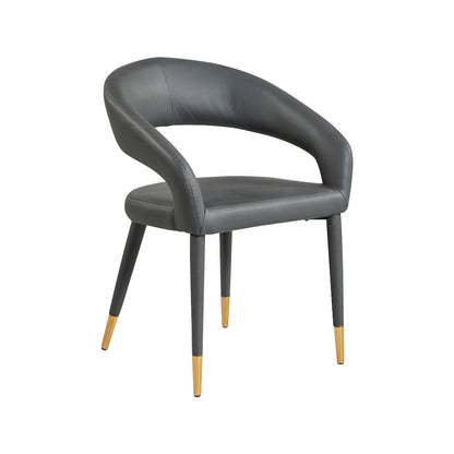 Destiny Grey Vegan Leather Dining Chair