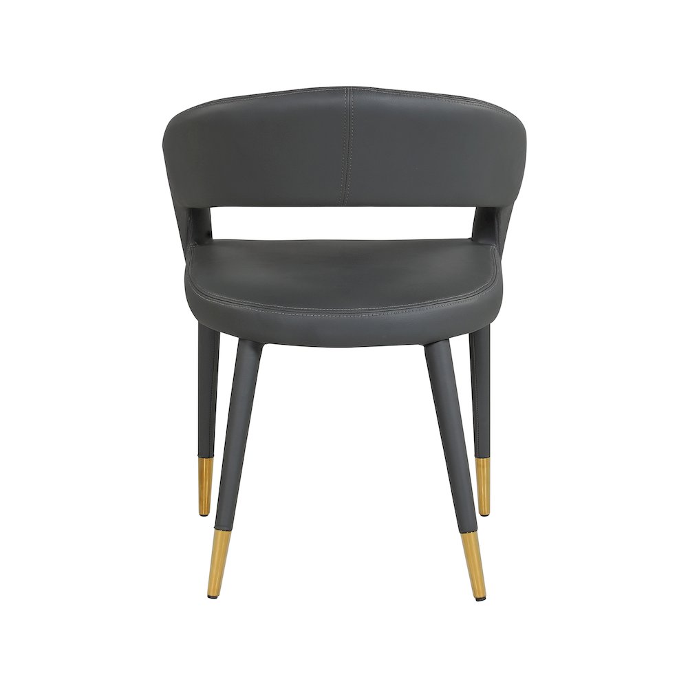 Destiny Grey Vegan Leather Dining Chair