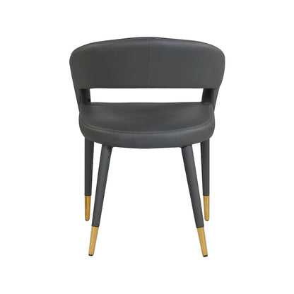 Destiny Grey Vegan Leather Dining Chair
