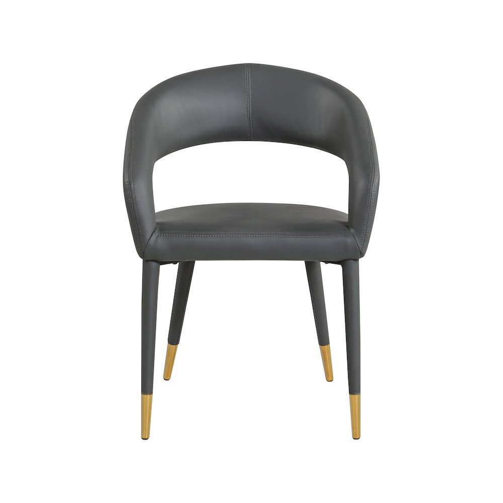 Destiny Grey Vegan Leather Dining Chair