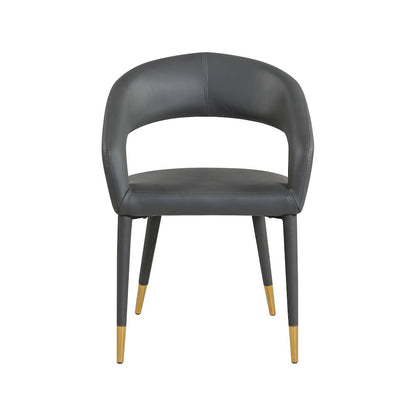 Destiny Grey Vegan Leather Dining Chair