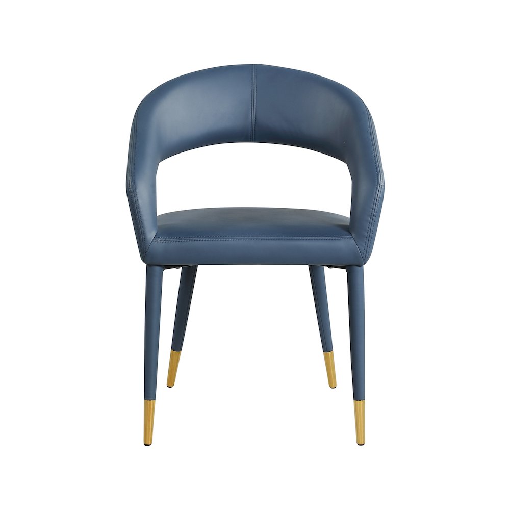 Destiny Navy Vegan Leather Dining Chair