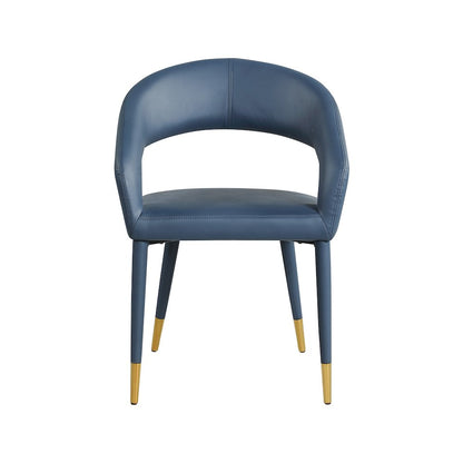 Destiny Navy Vegan Leather Dining Chair