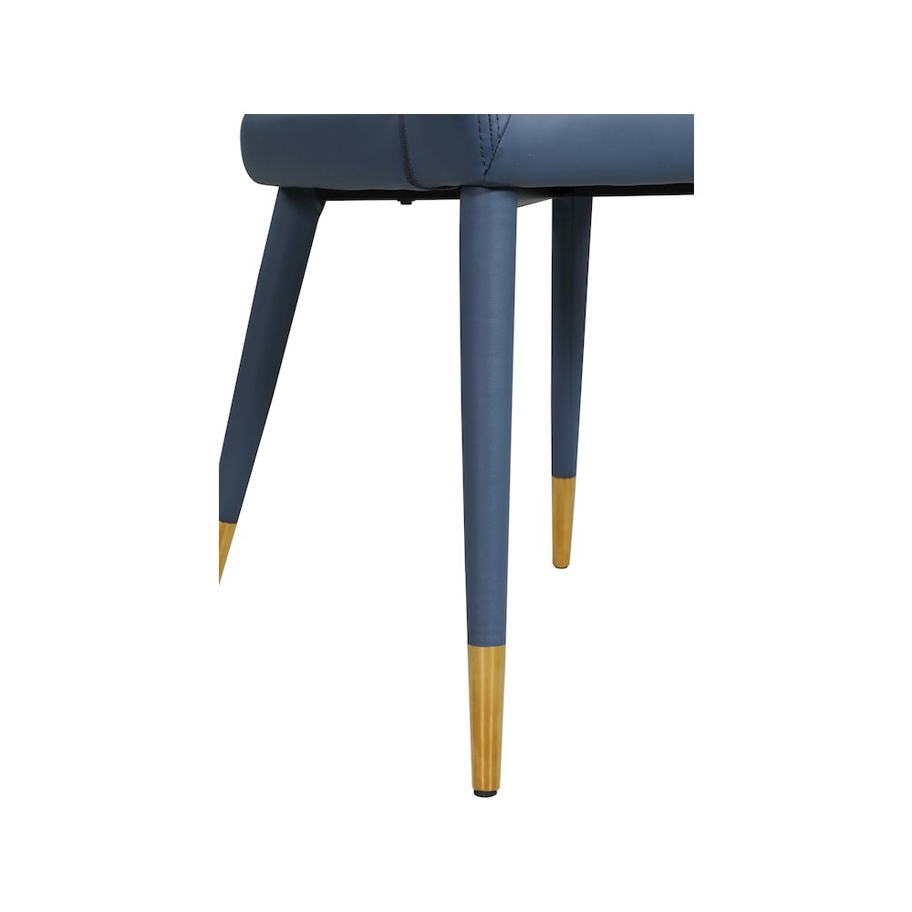 Destiny Navy Vegan Leather Dining Chair