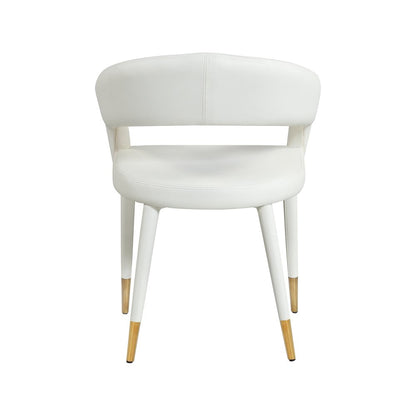 Destiny White Vegan Leather Dining Chair
