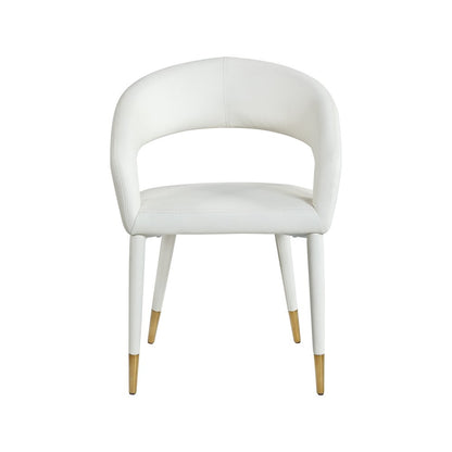 Destiny White Vegan Leather Dining Chair