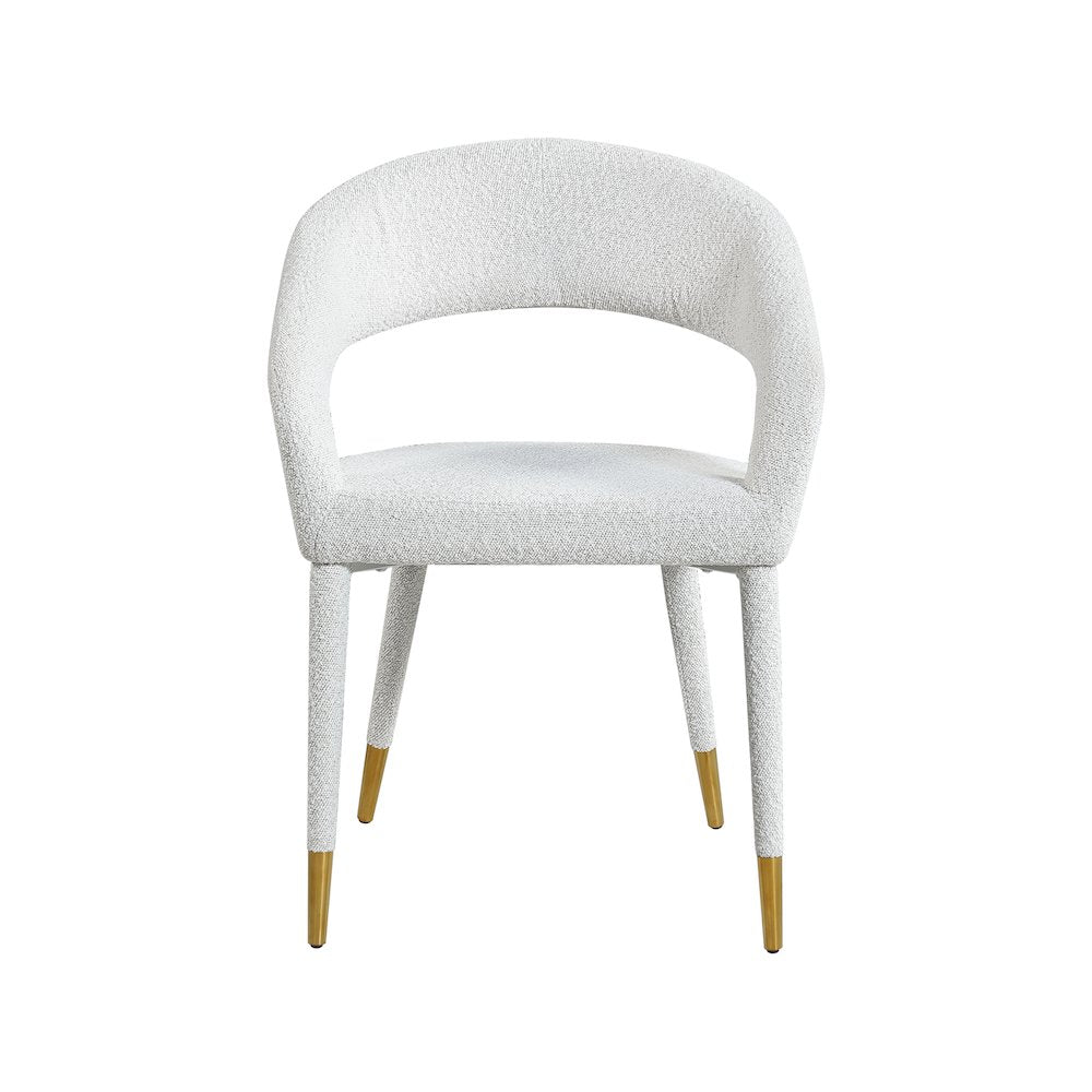 Destiny Cream Boucle Fabric Dining Chair