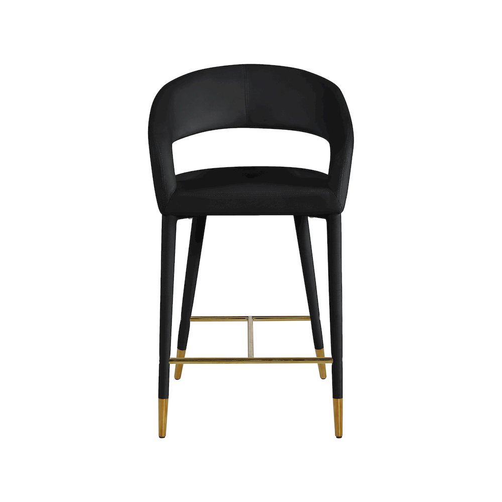 Destiny Black Velvet Stool