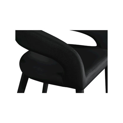 Destiny Black Velvet Stool