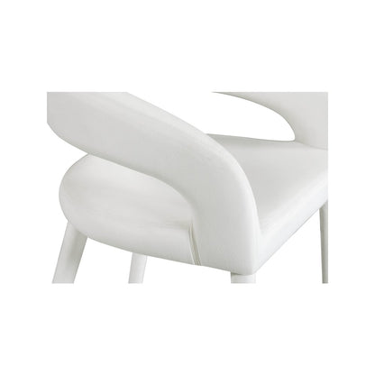 Destiny Cream Velvet Stool