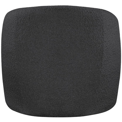 Acadia Black Boucle Fabric Accent Chair