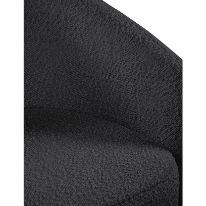 Acadia Black Boucle Fabric Accent Chair