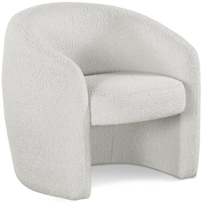 Acadia Cream Boucle Fabric Accent Chair