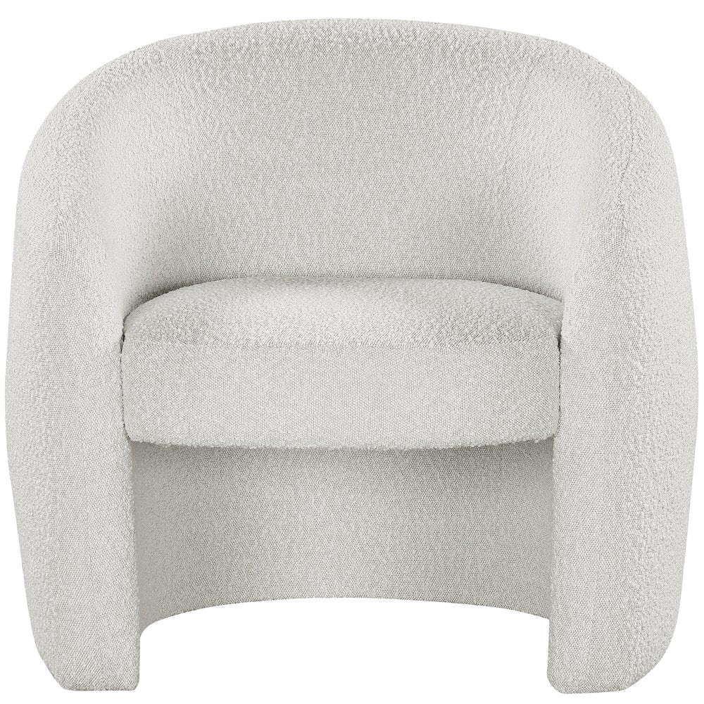 Acadia Cream Boucle Fabric Accent Chair