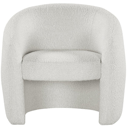 Acadia Cream Boucle Fabric Accent Chair