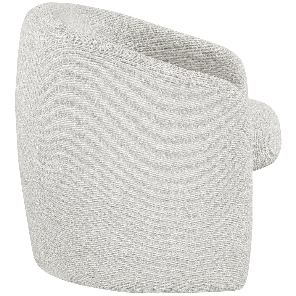 Acadia Cream Boucle Fabric Accent Chair