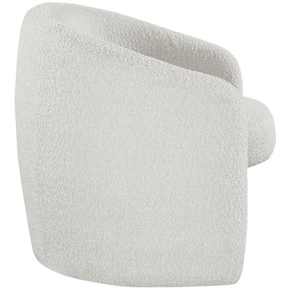 Acadia Cream Boucle Fabric Accent Chair