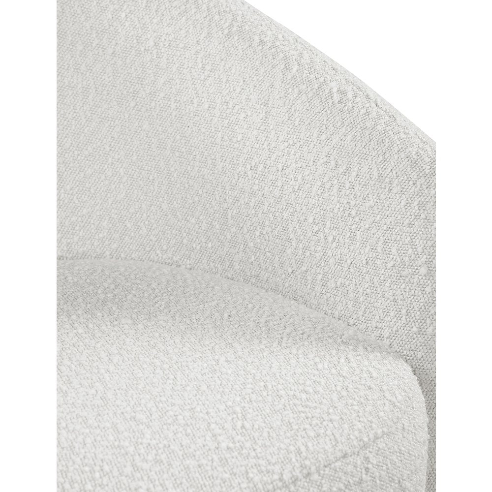 Acadia Cream Boucle Fabric Accent Chair