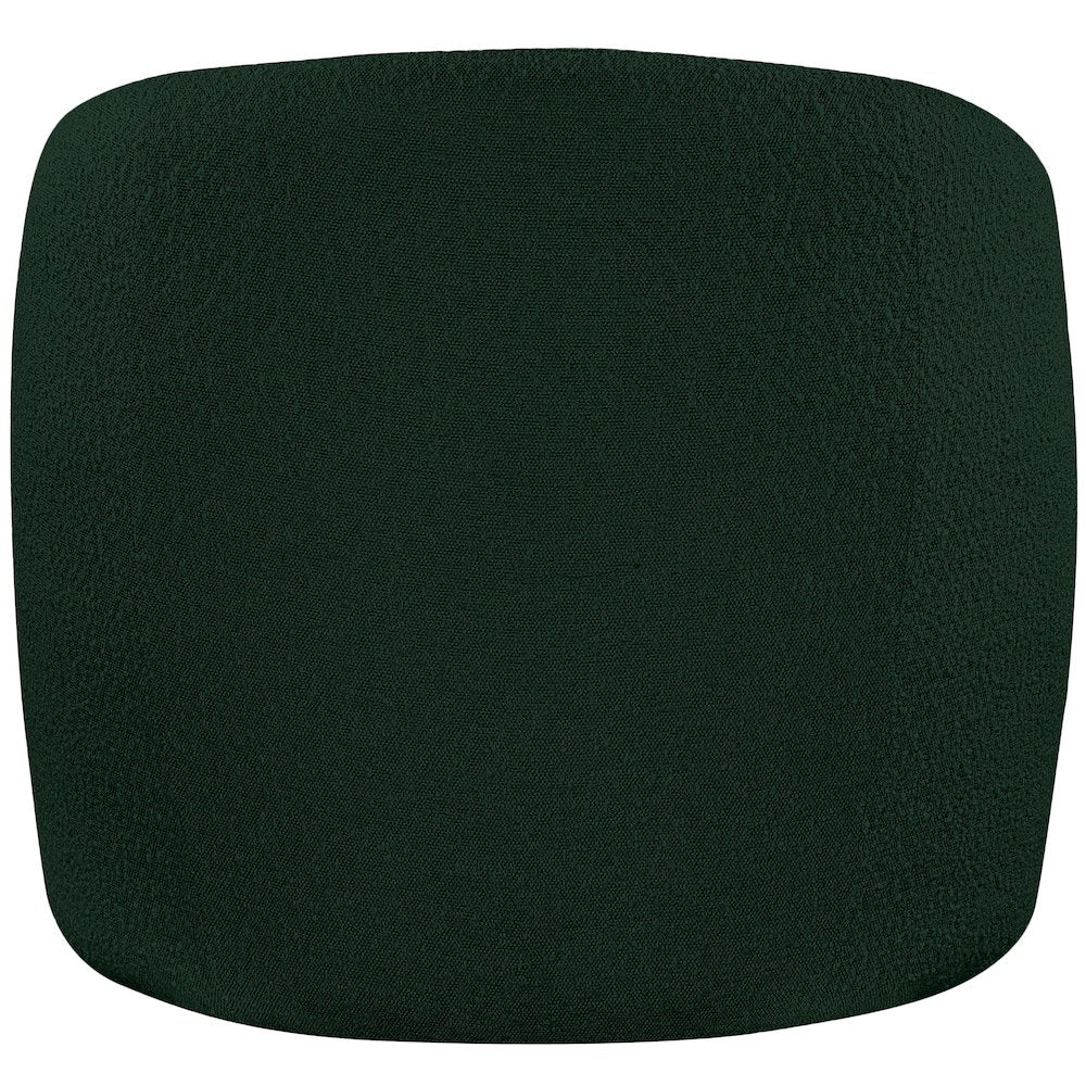 Acadia Green Boucle Fabric Accent Chair