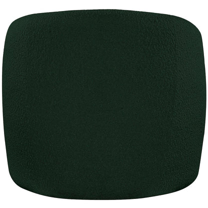 Acadia Green Boucle Fabric Accent Chair