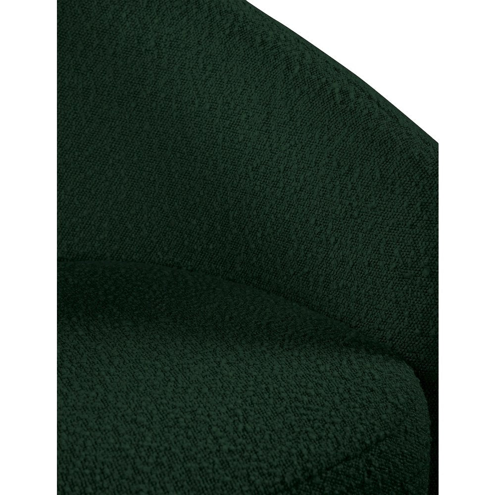 Acadia Green Boucle Fabric Accent Chair