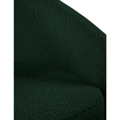 Acadia Green Boucle Fabric Accent Chair